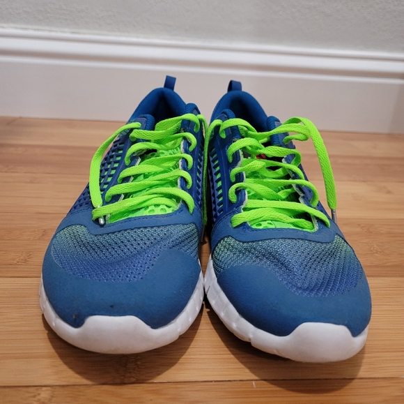 Reebok ZQUICK 2.0, Nanoweb, Blue / Yellow, Super Light Running mens size 8.5 - Picture 3 of 4